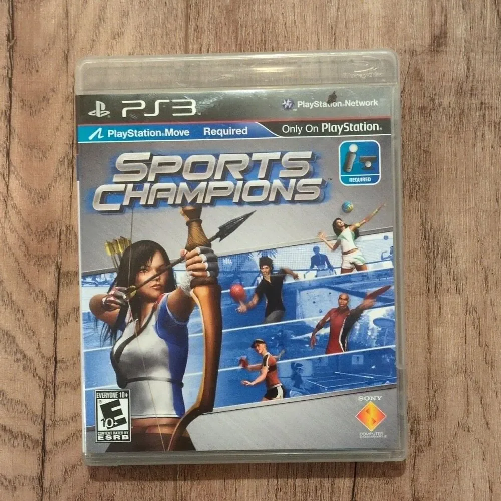 Sony PS3 2 Move &  2 Navigation Controllers, 4 Games, Eye Camera, Zumba Vest